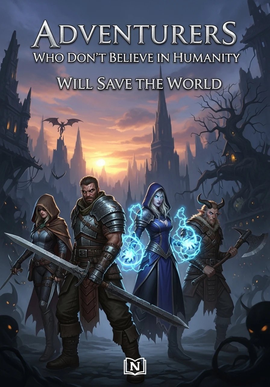Adventurers Who Don't Believe in Humanity Will Save The World Novel