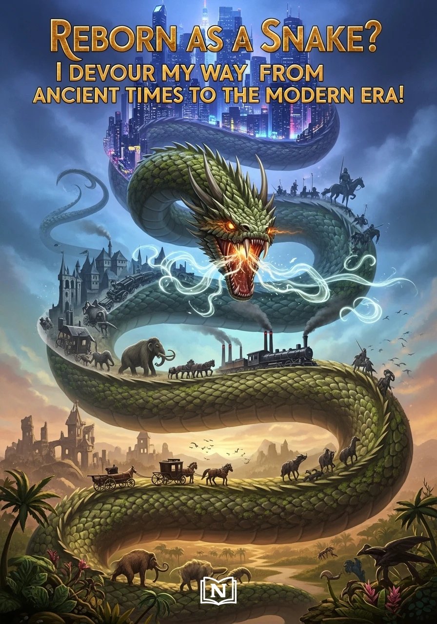 Reborn as a Snake? I Devour My Way from Ancient Times to the Modern Era! Novel