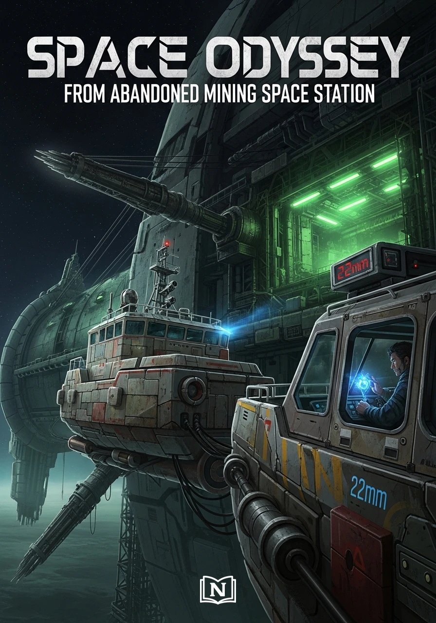 Space Odyssey from Abandoned Mining Space Station Novel