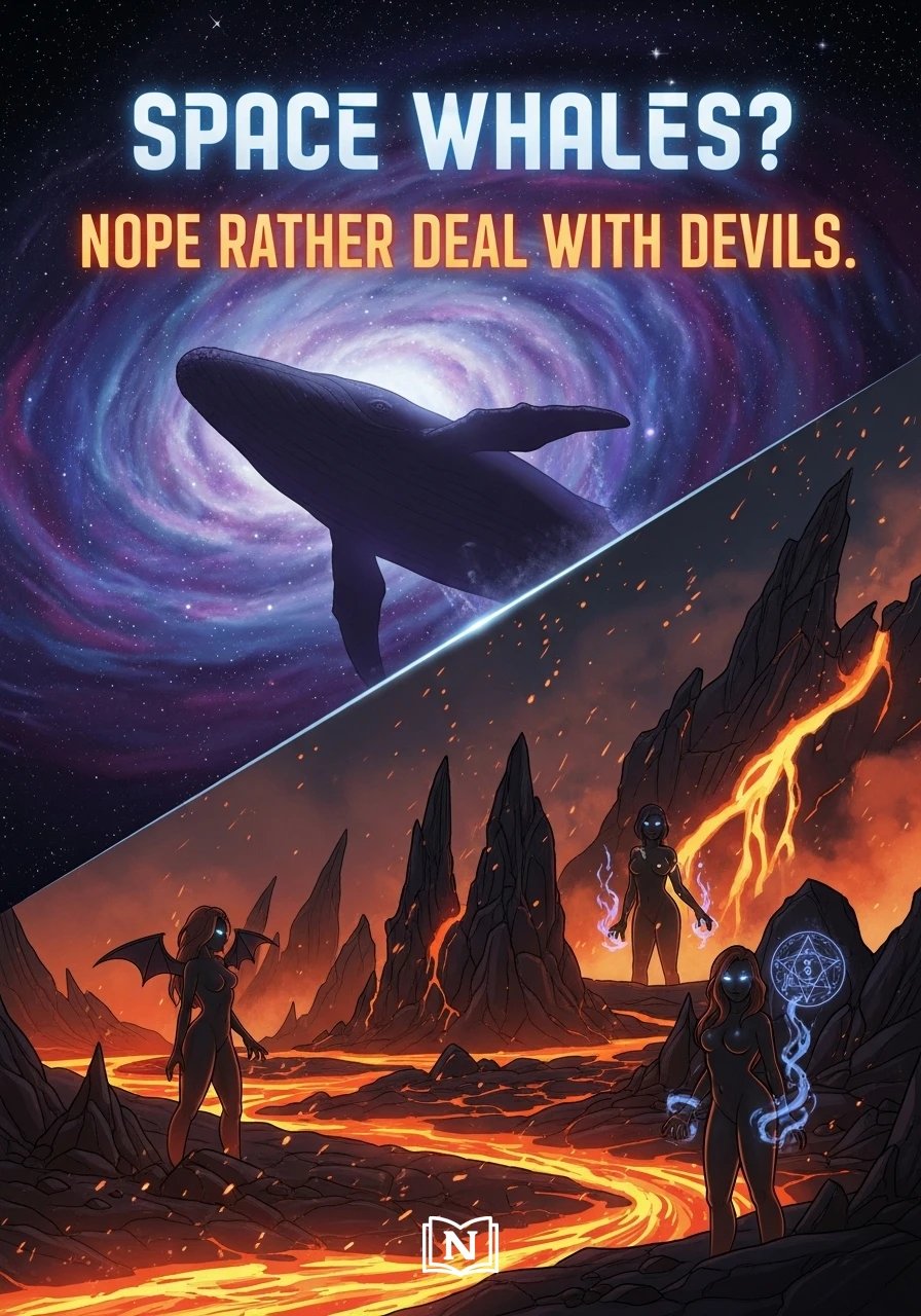 Space whales? Nope rather deal with devils. Novel