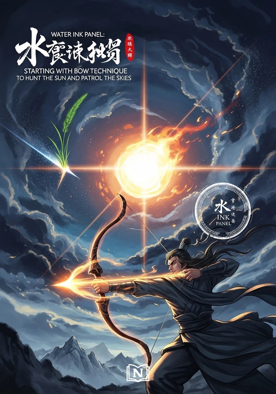 Water Ink Panel: Starting with Bow Technique to Hunt the Sun and Patrol the Skies Novel