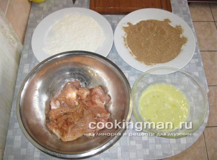 рецепт шніцеля з курки